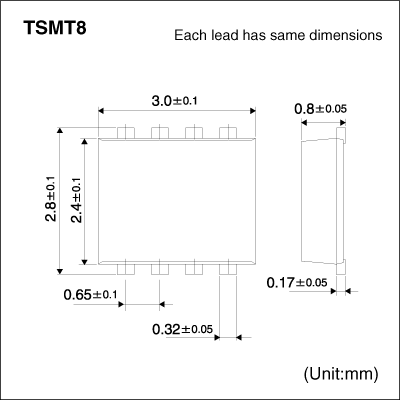 Qs8j4 30v Pch Pch Small Signal Mosfet Rohm Semiconductor Rohm Co Ltd