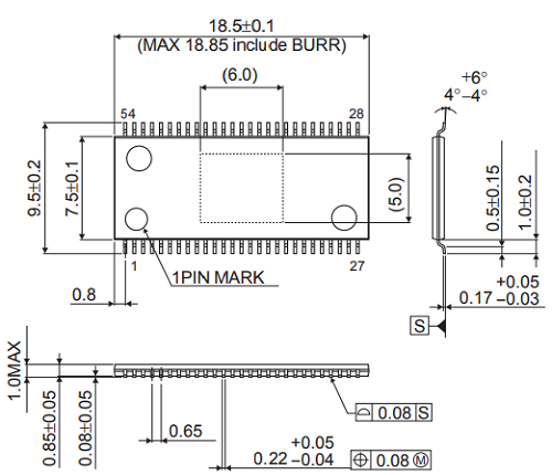 BD94130EFV-M - Data Sheet, Product Detail - Dimensions